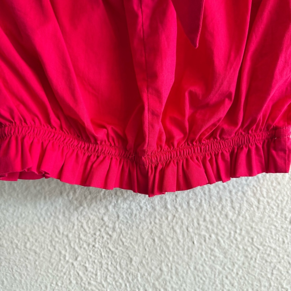 Zara Off The Shoulder Ruffle Crop Top - Picture 7 of 9